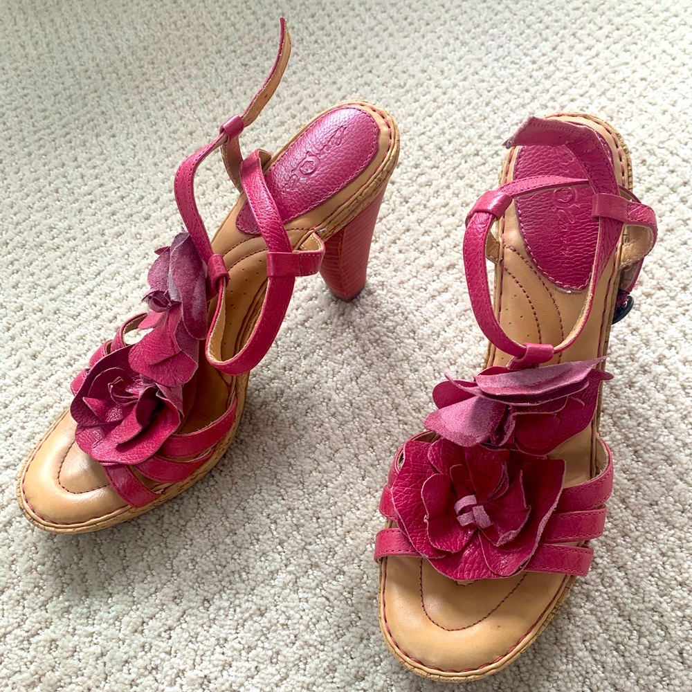 HOST PICK! Pink Flower Heels